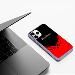 Чехол iPhone 11 Pro матовый Bloodborne souls краски, цвет: 3D-светло-сиреневый — фото 2