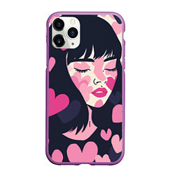 Чехол iPhone 11 Pro матовый Влюбленная мечта, цвет: 3D-фиолетовый