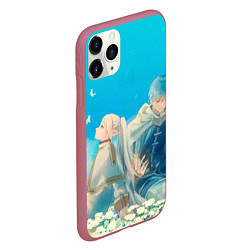 Чехол iPhone 11 Pro матовый Sousou no Frieren Himmel butterfly, цвет: 3D-малиновый — фото 2