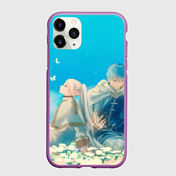Чехол iPhone 11 Pro матовый Sousou no Frieren Himmel butterfly, цвет: 3D-фиолетовый