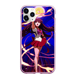 Чехол iPhone 11 Pro матовый Sailor Moon Рэй Хино, цвет: 3D-розовый