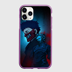 Чехол iPhone 11 Pro матовый Хитан в маске - Ниндзя Камуи, цвет: 3D-фиолетовый