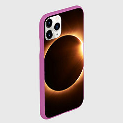 Чехол iPhone 11 Pro матовый Полнолуние, цвет: 3D-фиолетовый — фото 2