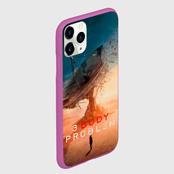 Чехол iPhone 11 Pro матовый Задача трёх тел, цвет: 3D-фиолетовый — фото 2