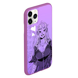 Чехол iPhone 11 Pro матовый Девушка - Досанко гяру чудо как милы, цвет: 3D-фиолетовый — фото 2