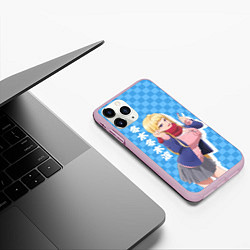 Чехол iPhone 11 Pro матовый Dosanko Gyaru Is Mega Cute - Fuyuki Minami, цвет: 3D-розовый — фото 2