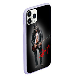 Чехол iPhone 11 Pro матовый Слэш музыкант группы Guns N Roses, цвет: 3D-светло-сиреневый — фото 2