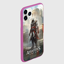 Чехол iPhone 11 Pro матовый Assassins creed game poster, цвет: 3D-фиолетовый — фото 2