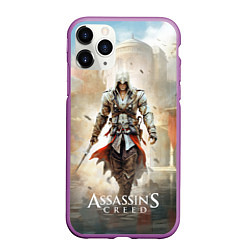 Чехол iPhone 11 Pro матовый Assassins creed poster game, цвет: 3D-фиолетовый