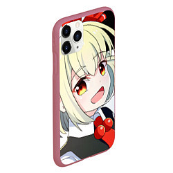 Чехол iPhone 11 Pro матовый Touhou Project Rumia happy, цвет: 3D-малиновый — фото 2