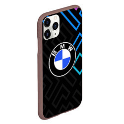 Чехол iPhone 11 Pro матовый Bmw абстракция, цвет: 3D-коричневый — фото 2