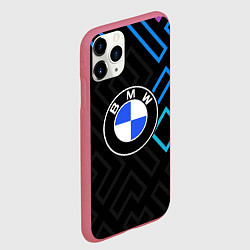 Чехол iPhone 11 Pro матовый Bmw абстракция, цвет: 3D-малиновый — фото 2