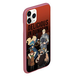 Чехол iPhone 11 Pro матовый Delicious in Dungeon, цвет: 3D-малиновый — фото 2