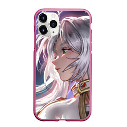 Чехол iPhone 11 Pro матовый Sousou no Frieren Фрирен beautiful, цвет: 3D-малиновый