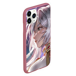 Чехол iPhone 11 Pro матовый Sousou no Frieren Фрирен beautiful, цвет: 3D-малиновый — фото 2