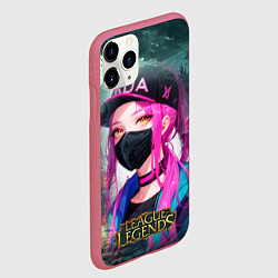 Чехол iPhone 11 Pro матовый League Of Legends Akali Kda, цвет: 3D-малиновый — фото 2