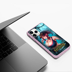 Чехол iPhone 11 Pro матовый League Of Legends Akali Kda, цвет: 3D-розовый — фото 2