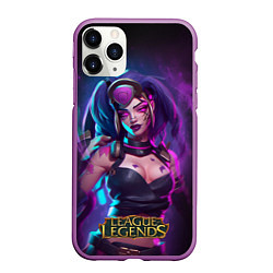 Чехол iPhone 11 Pro матовый League Of Legends Akali Kda