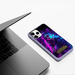 Чехол iPhone 11 Pro матовый League of Legends Kaisa Kda style, цвет: 3D-светло-сиреневый — фото 2