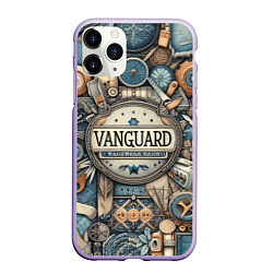 Чехол iPhone 11 Pro матовый Vanguard composition - ai art, цвет: 3D-светло-сиреневый