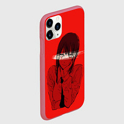 Чехол iPhone 11 Pro матовый Демон контроля Макима, цвет: 3D-малиновый — фото 2