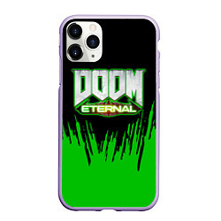 Чехол iPhone 11 Pro матовый Doom, цвет: 3D-светло-сиреневый