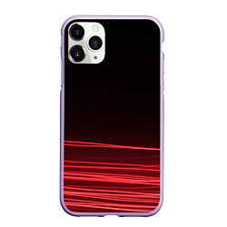 Чехол iPhone 11 Pro матовый Веяние, цвет: 3D-светло-сиреневый