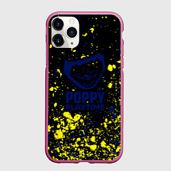 Чехол iPhone 11 Pro матовый Poppy Playtime хоррор, цвет: 3D-малиновый