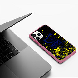 Чехол iPhone 11 Pro матовый Poppy Playtime хоррор, цвет: 3D-малиновый — фото 2