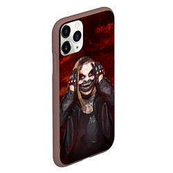 Чехол iPhone 11 Pro матовый Брей Уайатт - The Fiend, цвет: 3D-коричневый — фото 2