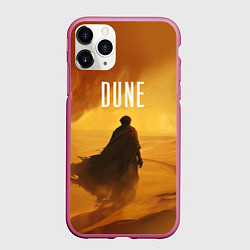 Чехол iPhone 11 Pro матовый Дюна - пустыня, цвет: 3D-малиновый
