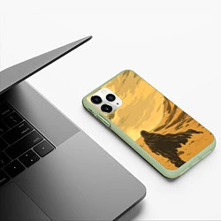 Чехол iPhone 11 Pro матовый Dune - The Traveler, цвет: 3D-салатовый — фото 2