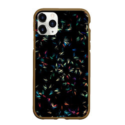 Чехол iPhone 11 Pro матовый Симфония перьев, цвет: 3D-коричневый