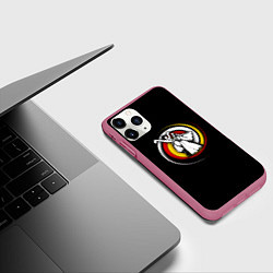 Чехол iPhone 11 Pro матовый Осетия танец, цвет: 3D-малиновый — фото 2