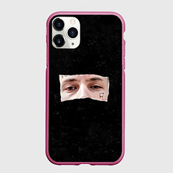 Чехол iPhone 11 Pro матовый Взгляд Kizaru, цвет: 3D-малиновый
