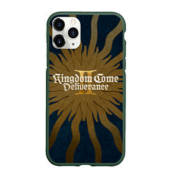 Чехол iPhone 11 Pro матовый Kingdom come 2 deliverance key art, цвет: 3D-темно-зеленый