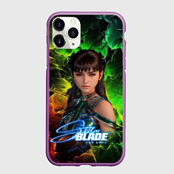 Чехол iPhone 11 Pro матовый Stellar Blade Eve, цвет: 3D-фиолетовый