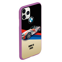 Чехол iPhone 11 Pro матовый Немецкий родстер BMW Z3, цвет: 3D-фиолетовый — фото 2