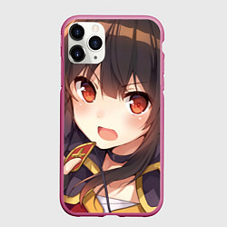 Чехол iPhone 11 Pro матовый Konosuba Мэгумин cute, цвет: 3D-малиновый
