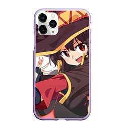 Чехол iPhone 11 Pro матовый Konosuba Мэгумин cute, цвет: 3D-светло-сиреневый