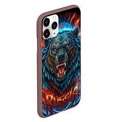 Чехол iPhone 11 Pro матовый Russia bear, цвет: 3D-коричневый — фото 2