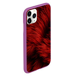 Чехол iPhone 11 Pro матовый Красная шерсть, цвет: 3D-фиолетовый — фото 2