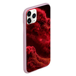 Чехол iPhone 11 Pro матовый Красный густой дым инферно - inferno red, цвет: 3D-розовый — фото 2