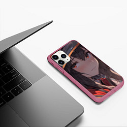 Чехол iPhone 11 Pro матовый Konosuba Мэгумин cute, цвет: 3D-малиновый — фото 2