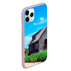 Чехол iPhone 11 Pro матовый Дом в деревне, цвет: 3D-розовый — фото 2