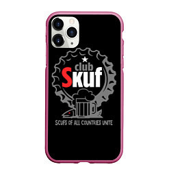 Чехол iPhone 11 Pro матовый Skuf club, цвет: 3D-малиновый