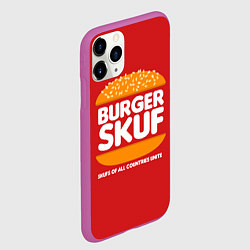 Чехол iPhone 11 Pro матовый Burger skuf, цвет: 3D-фиолетовый — фото 2
