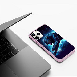 Чехол iPhone 11 Pro матовый Fantastic star panter - ai art fantasy, цвет: 3D-розовый — фото 2