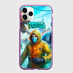 Чехол iPhone 11 Pro матовый Abiotic Factor world game, цвет: 3D-фиолетовый