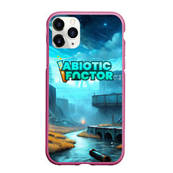 Чехол iPhone 11 Pro матовый Abiotic Factor производство, цвет: 3D-малиновый